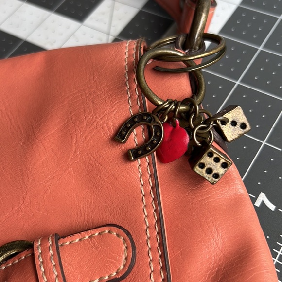 Nine West Shoulder Bag Purse Peach - Picture 7 of 16